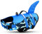 Queenmore Schwimmweste Hund Einstellbare Hunde Schwimmweste, Ripstop Rettungsweste mit hohem Auftrieb und langlebigem Rettungsgriff für Hund für kleine mittlere Hunde, (BlueCamo, S)
