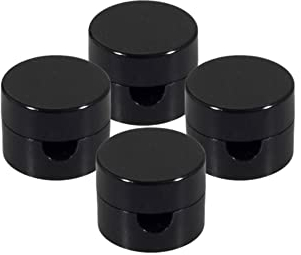 HALOTEC | Pack 4 Soporte de cable Presacable| Color Negro | Prensacables fijación Para Pared o Techo | Fijación y Seguridad |Decoracion para cables eléctricos de lamparas