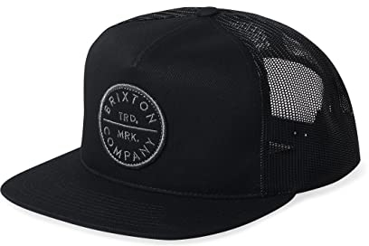 Brixton Men's Pledge MP MESH Cap, Black/Black, One Size
