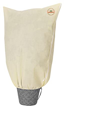 Gardebruk Housse de Protection pour Plantes 120x180cm 70g/m² Fermeture éclair Voile d'hivernage bâche de Protection Beige
