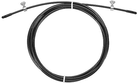 PATIKIL 10Ft Speed Jump Rope Replacement Cable, 4.5mm Professional Skipping Rope Replacement for High-Speed Jump Ropes, Black