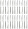 hunnycook Tafelmesser 24 Stück, Edelstahl MesserSet，8.8inch (22.6 cm) Messer Set/Buttermesser/Besteck Messer mit Perlenrand, Geeignet für Haushalte/das Esszimmer, Hochglanzpoliert & Spülmaschinenfest