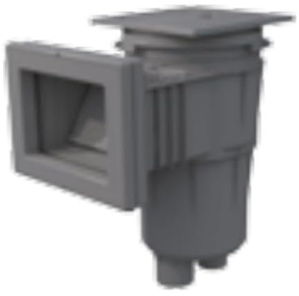 FLUIDRA Skimmers para Piscinas de la Marca Modelo Skimmer 15 L PISC. HORM. con Boca AMPLIACION Tapa Circular Gris Claro