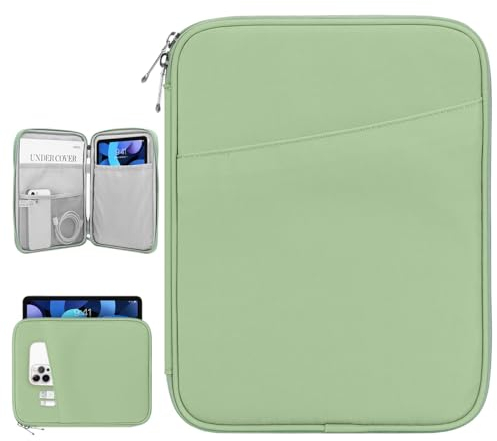Dadanism 9-11 Zoll Tablet Tasche Hülle für iPad Air/Pro 11, iPad (A16) 11. Gen 11, i-Pad 10. Gen 10,9 Air 5/4, i-Pad 9/8/7. Gen 10,2, Galaxy Tab A9+ 11/S9 FE 10,9, Tab M11 11,Armee Grün