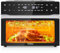 Beelicious® Pro 32QT - Friggitrice ad aria extra grande, 19 in 1, con girarrosto e disidratatore, forno a convezione digitale, per piano di lavoro per pizza da 13, 1800 W (nero)