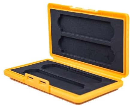 Seaocloud 4 Slots M.2 2280/2260/2240/2242/2230 Case, M.2 SSD Holder Storage, M.2 Drive Storage NVMe M.2 2280 SSD Card Case (Orange)