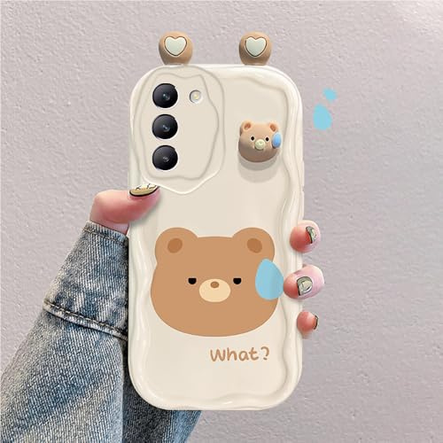 hdqICase 3D Cartoon Hülle Kompatibel mit Vivo V30 Lite 5G/vivo V40 SE 5G | Süßes Stoßfestes und Stylisches Silikon Cover
