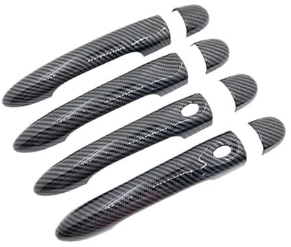 CAIDIS Türgriff Beifahrerseite Für Kangoo 2 II X61 FW KW 2007~2021 Auto Äußere Türgriff Abdeckung Trim Auto Schutz Aufkleber Außen Zubehör Vorderer Linker Türgriffe(No Keyhole 2 Buttons B)