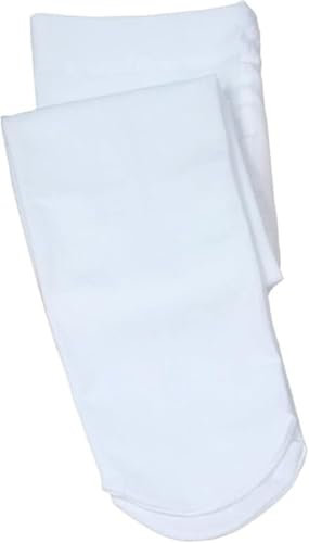 ONTYZZ Medias de Ballet Sin Costura para Niñas y Damas Danza Medias Pantys Estirar 90 Den Utilizado para la Clase de Danza o Espectáculos Blanco/XL