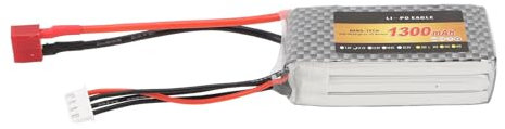 Keenso Batterie LiPo, batterie LiPo RC 11, 1 V 1 300 mAh 3s avec connecteur 25CT Batterie au lithium pour hélicoptère RC Quadcopter FPV Drone