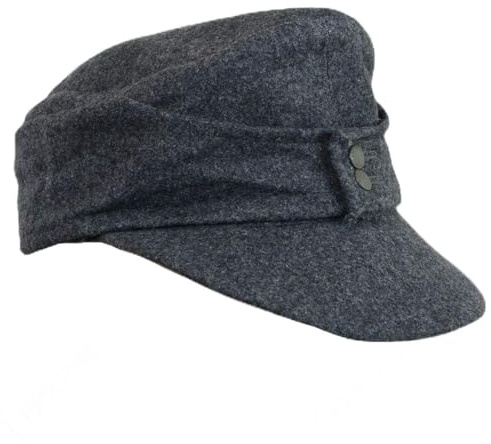 Epic Militaria Reproduktion WW2 German Luftwaffe M43 Skimütze, grau, Medium (56/57 cm)