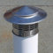 Terminale Camino in Acciaio Inox Canna Fumaria Tonda Canne Fumarie Antivento Antipioggia Cappello Canna Fumaria Stufe Legna, Pellet E Caldaie(160mm)