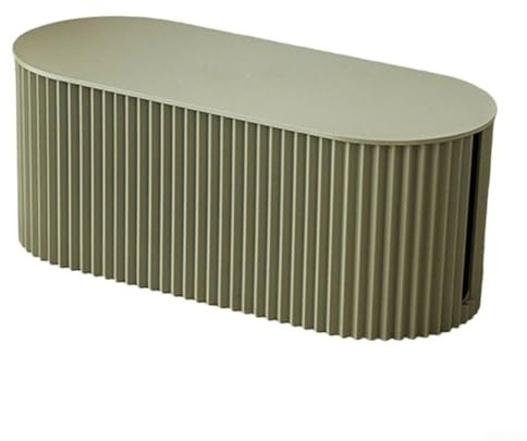 Boîte de rangement pour câbles multiprises avec couvercle amovible (grand, vert)