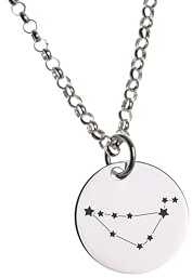 Silberketten Store DEIN SCHMUCK ONLINE SHOP Edle Erbskette 2mm mit Sternbild Anhänger STEINBOCK |echt 925 Silber | hochglanzpoliert mit Federringverschluß