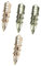 Ipetboom 4pcs Festival Finger Rings Chic Knuckle Decor Bendable Alloy Accessories for Women for Parties and Everyday Wear Gold Antique Finish