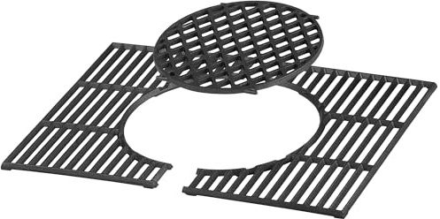 BBQ-Toro Sistema de parrilla de hierro fundido, 60 x 44 cm, parrilla de hierro fundido, parrilla de hierro fundido, parrilla de hierro fundido, accesorios para barbacoa, rejilla rectangular, parrilla