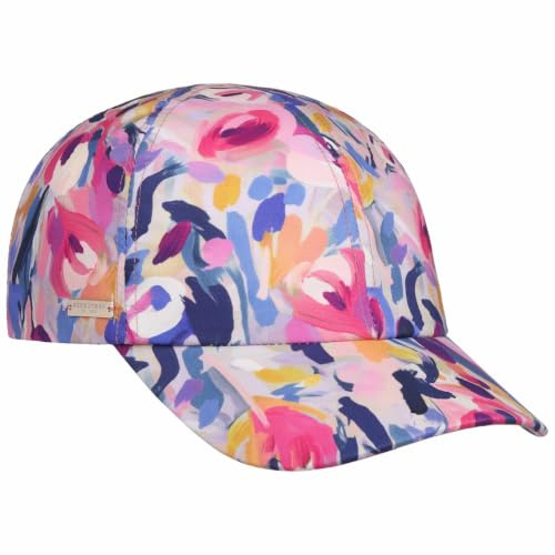 Seeberger Soft Flower Print Cap Basecap Baseballcap Sonnencap Damencap Baumwollcap Damen - Metallschnalle, mit Schirm Frühling-Sommer Sommer