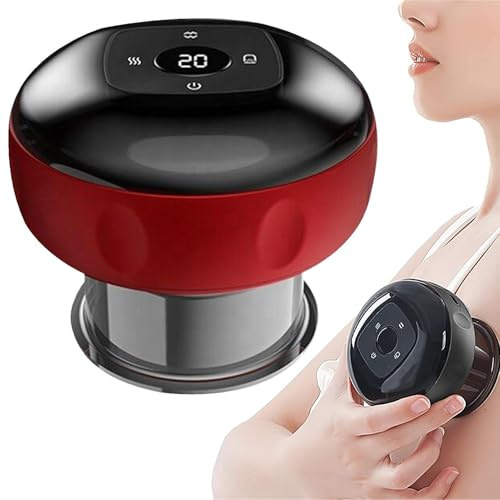 Cupping Massagegerät, elektrisch, tragbar, 5-in-1, intelligentes Massagegerät für Frauen, für Nacken, Schultern, Beine, Füße, Hand, Büro, Zuhause, Entspannung, Erholung