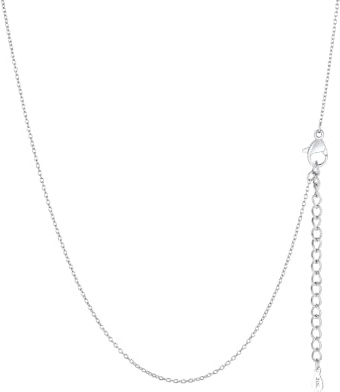FaithHeart Kette Damen Edelstahl Halskette für Anhänger 1/1,4/2/2,5mm breit | Halskette Damen Wasserfest, Länge 35cm-75cm, Hypoallergen Gliederkette in Silber/Gold/Rosegold/Schwarz, Schmuck für Alltag