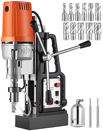MD50 50mm Kit trapano a colonna magnetico 1680W Trapano elettrico da banco 2900LBS Magnet Force con punte taglio anulari HSS Per uso fai-da-te