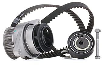 INA 530 0166 30 Wasserpumpe + Zahnriemensatz Zähnezahl: 27 22 mm Kompatibel mit VW Golf 3 1H1 Polo Schrägheck 6N1 Golf 3 Variant 1H5 Caddy II Kastenwagen 9K9A, SEAT AROSA 6H