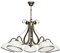 LUMINEX Hängelampe Pendellampe Jugendstil Art Metall Antika, Schwarz, Gold, 63 cm x 81 cm x 81 cm, Wohnzimmer, Esszimmer, Flur