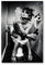 Postereck - 0423 - Hochwertiges Poster Party Girl Schwarz-Weiß | Frau mit Alkohol und Zigarette auf Toilette | Freche Gäste WC Deko | Bild Badezimmer | - Poster - DIN A4-21,0 cm x 29,7 cm
