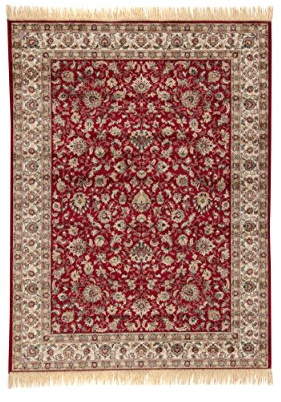 Viva Tappeti Farshian Hereke 2 Tappeto, Viscosa, Rosso, 105 x 67 cm