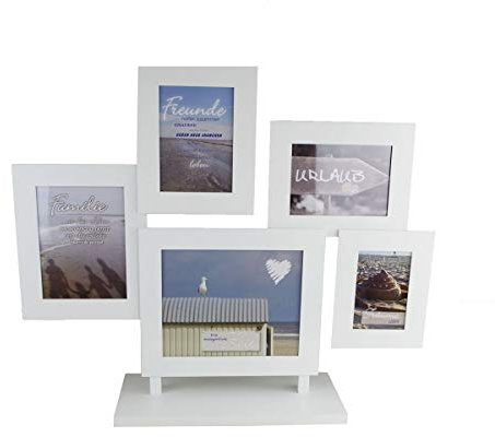 Fotorahmen Holiday weiss, MDF, B. 72 cm
