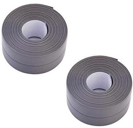 Donnagelia PVC Wand Dichtungsband Klebeband Fugenband Wasserdicht Anti-Schimmel für Badezimmer Dusche Küche Fenster und Türen, 320x3.8cm
