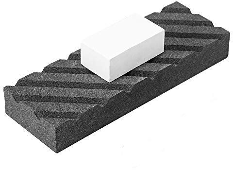 Angerstone Dual Grit Coarse/Fine Flattening Stone Set - Two Sharpening Stones Flattener - Whetstone Fixer with Grooves for Re-Levelling Any Whet Stones, Oil Stones, Waterstones