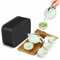 Flexzion Chinese Japanese Vintage Kungfu Gongfu Tea Set Portable Travel Teapot, (Jade Green Celadon/Greenware) Porcelain Ceramic Tea Pot, 4 Tea Cup, Bamboo Tea Tray, Tea Mat, Portable Travel Bag