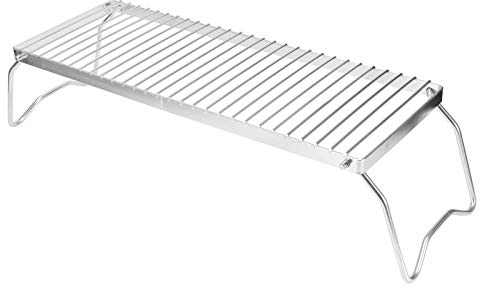 01 02 015 Tragbarer Grillrost, klappbarer Lagerfeuergrill, für BBQ-Picknick