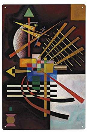 artboxONE Metall-Poster 20x30 cm Abstrakt Oben und Links von Kandinsky von Künstler Culture Images
