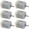 Casoter 130 Micro DC Motor Set, 12800RPM 1.49W 1A3V Mini High Speed Motor for DIY Toys Scientific Electric Car Ship Plane, 6 Pack