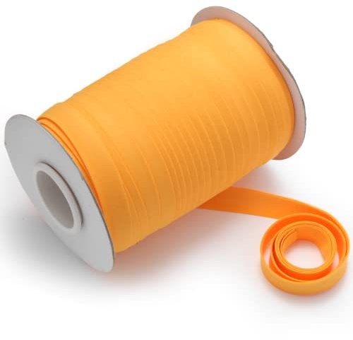 Tewadoo Schrägband, doppelt gefaltet, 1,27 cm, Orange, 45,7 m zum Nähen