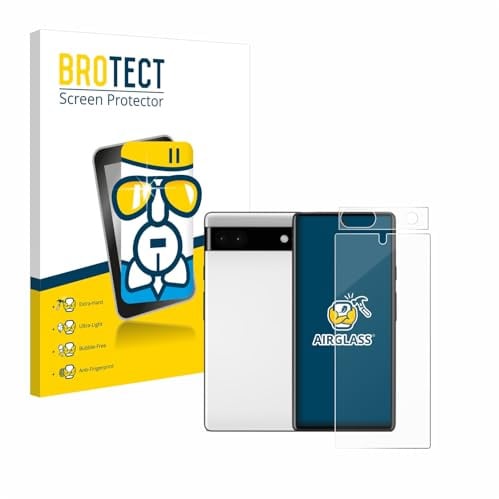 BROTECT Schutzglas für Google Pixel 6a (Display+Kamera) Schutzfolie Panzer Folie Glas Displayschutz Made in Germany [Kratzfest 9H, Anti-Fingerprint]