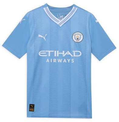 Manchester City Kids Home Shirt 2023/24 Season - Team Light Blue - Size: 5/6 Years