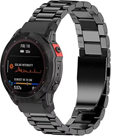 Cinturino in metallo compatibile per Garmin Fenix 7x/7s/7/Fenix 5x/5 plus/5s/Fenix 6/6s pro 26mm 22mm 20mm Smartwatch cinturino di ricambio in acciaio inossidabile