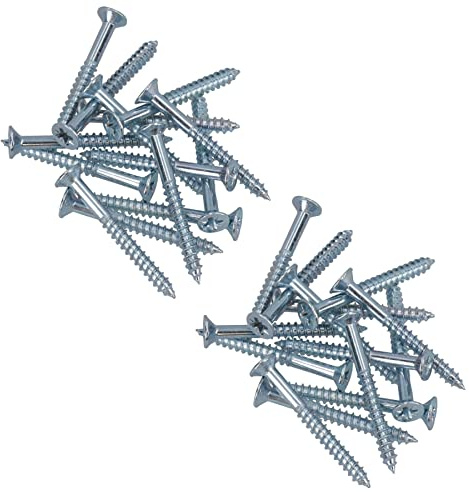 4mm x 38mm PZ2 Drive Countersunk Wood Chipboard Screws Fasteners 28pc