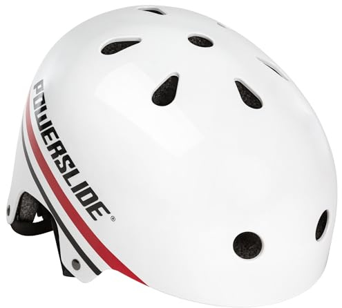 Powerslide Erwachsene Helm Pro Urban Stripe, für Inline, Skateboard, Fahrrad, Scooter