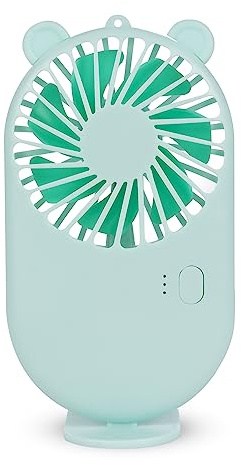 DAM. Tragbarer Mini-Ventilator mit 800 mAh Akku, Tischständer, Farbe: Hellgrün