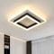 LED Deckenleuchte, 30W Modern Deckenlampe Led Quadrat Warmweiss 3000K, Creative Geometrie Design Schwarz-Weiß Acryl LED Deckenbeleuchtung für Schlafzimmer Küche Wohnzimmer