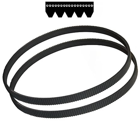 SOLKIN 2 Pieces Breadmaker Drive Belt for Panasonic SD207 SD253 SD257 V-belt Replacement ADF01R140 Bread Machine Spare Part