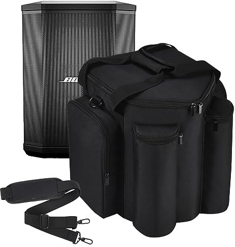 Hzycwgone Carrying Case for Bose S1 Pro/S1 Pro+ Portable Bluetooth Speaker System, S1 Pro Travel Shoulder Bag w/Extra Pockets for Microphone,Charger,Cable,Accessories Cover (Black)