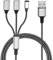 GELRHONR USB Splitter Cable, USB 2.0 1 Male to 3 Female Extension Cord with USB C Female Port, Support Charging Data Transfer, for Printer, USB Keyboard, Flash Drive-1M/3.2Ft (1 to 3)