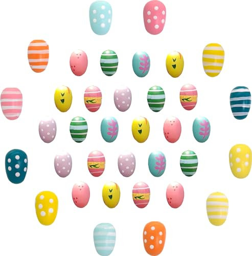 Papiertiger 36 Holzeier zum Hängen mit Kordel | 12x Medium-Large (3cm) + 24x Small (2cm) | Natürliche Osterdekoration mit stilvollem Charme