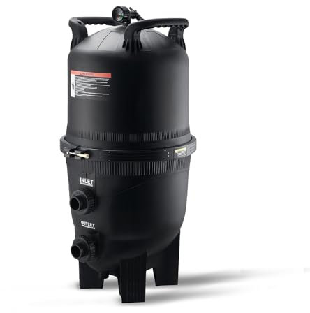 VEVOR Filtro per Piscina a Cartuccia, Superficie filtrante di 40 m², Filtro per Piscina da Incasso, Sistema di filtrazione per Piscine Fuori Terra con Filtro di aggiornamento e a Prova di perdite