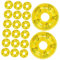 CIYODO Puppenzubehör 20st Entenschwimmring Puppe Mini-schwimmringe Mini-rettungsring Kleine Schwimmringe Mini- -dekore Ornament Mini- -Requisiten Modelle PVC Schwimmbad Kind Miniatur