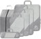 SINZUX 6 Teilige Kompression Koffer Organizer Set, Grau Compression Packing Cubes, Ultraleicht Erweiterbar Packwürfel Kofferorganizer Travel Organizer Reise Organizer Set für Koffer Rucksack Gepäck